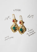 Boucles D'Oreilles Pitiusa Verde
