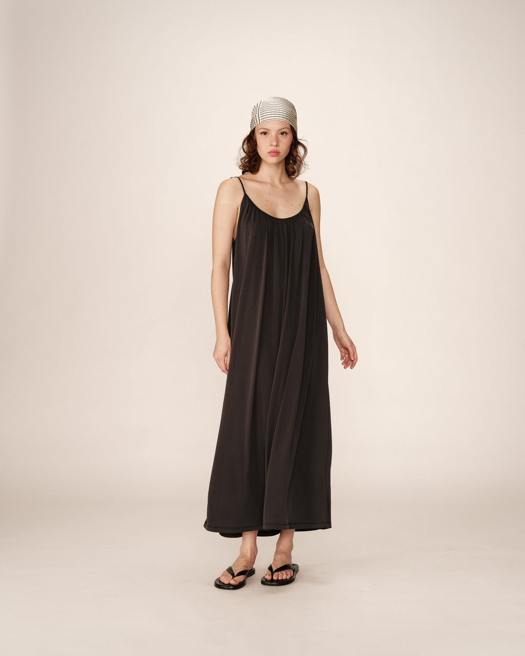 Pivoine Long Dress - Anthracite