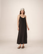 Pivoine Long Dress - Anthracite