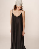 Robe Longue Pivoine - Anthracite