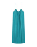 Vestido largo peonía - Aqua
