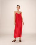 Vestido Largo Pivoine - Frambuesa