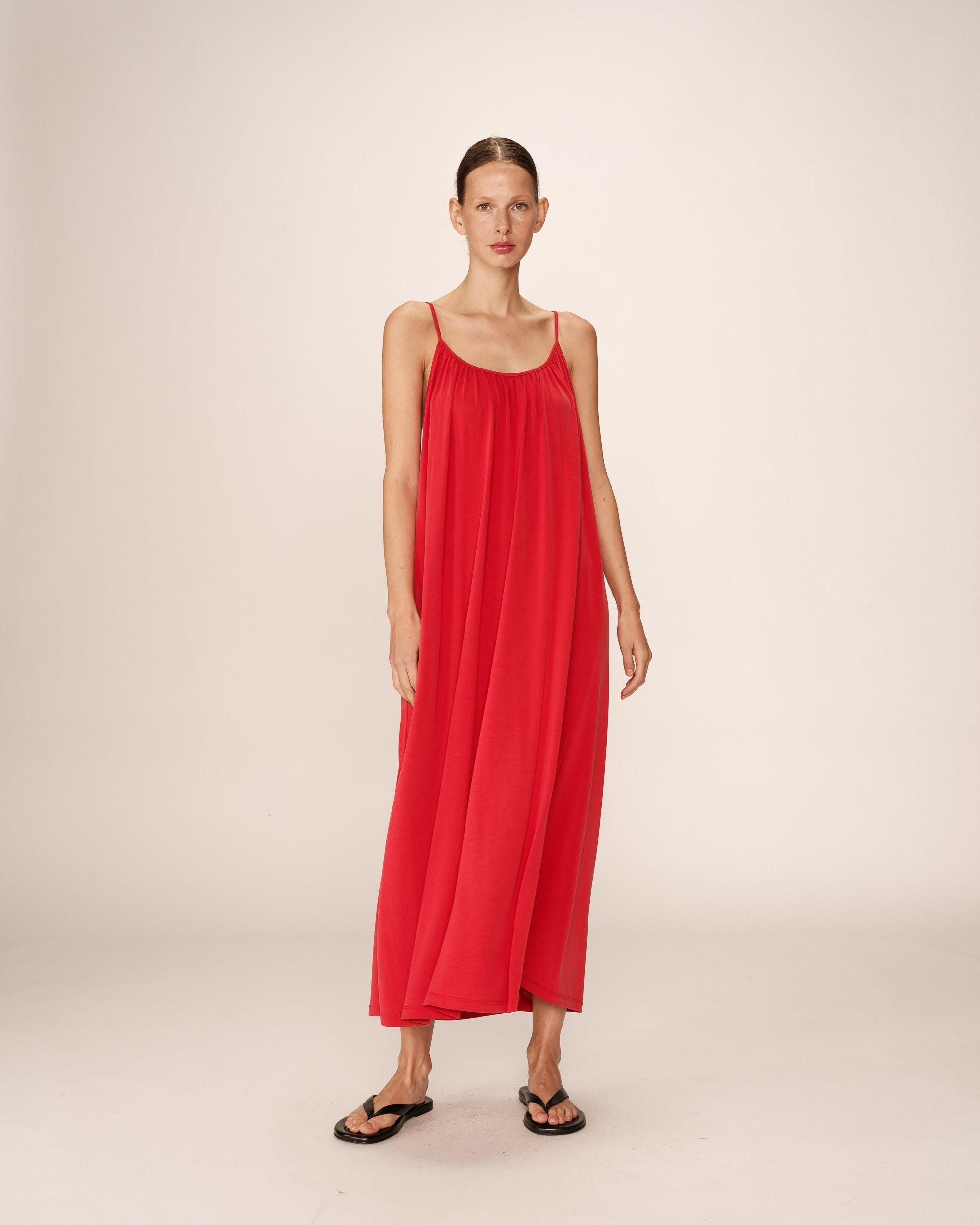 Vestido Largo Pivoine - Frambuesa
