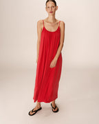 Vestido Largo Pivoine - Frambuesa