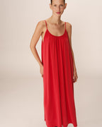 Vestido Largo Pivoine - Frambuesa