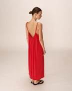 Vestido Largo Pivoine - Frambuesa