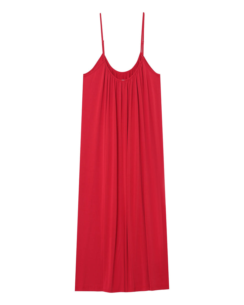 Peony Long Dress - Raspberry