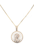 Pendentif Médaillon "Marie" Or Jaune 375/1000