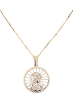 Pendentif Médaillon "Marie" Or Jaune 375/1000