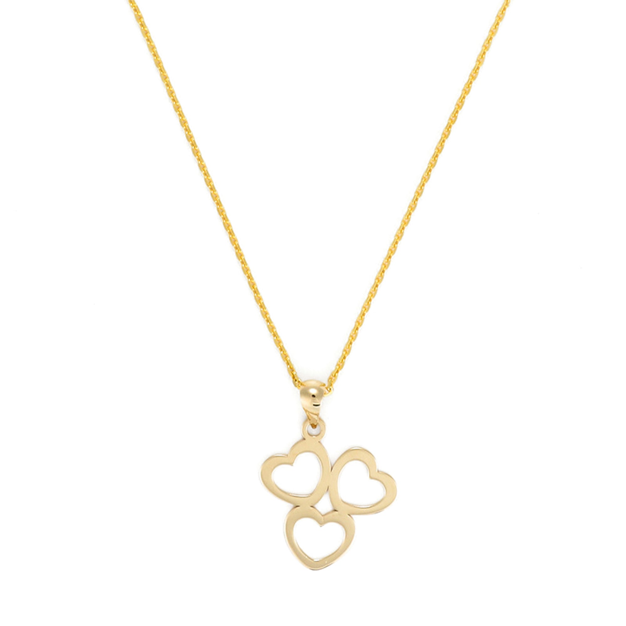 Colgante “Triple Corazón” Oro amarillo 375/1000