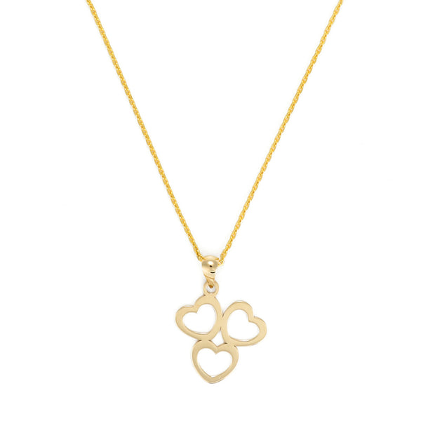 Colgante “Triple Corazón” Oro amarillo 375/1000