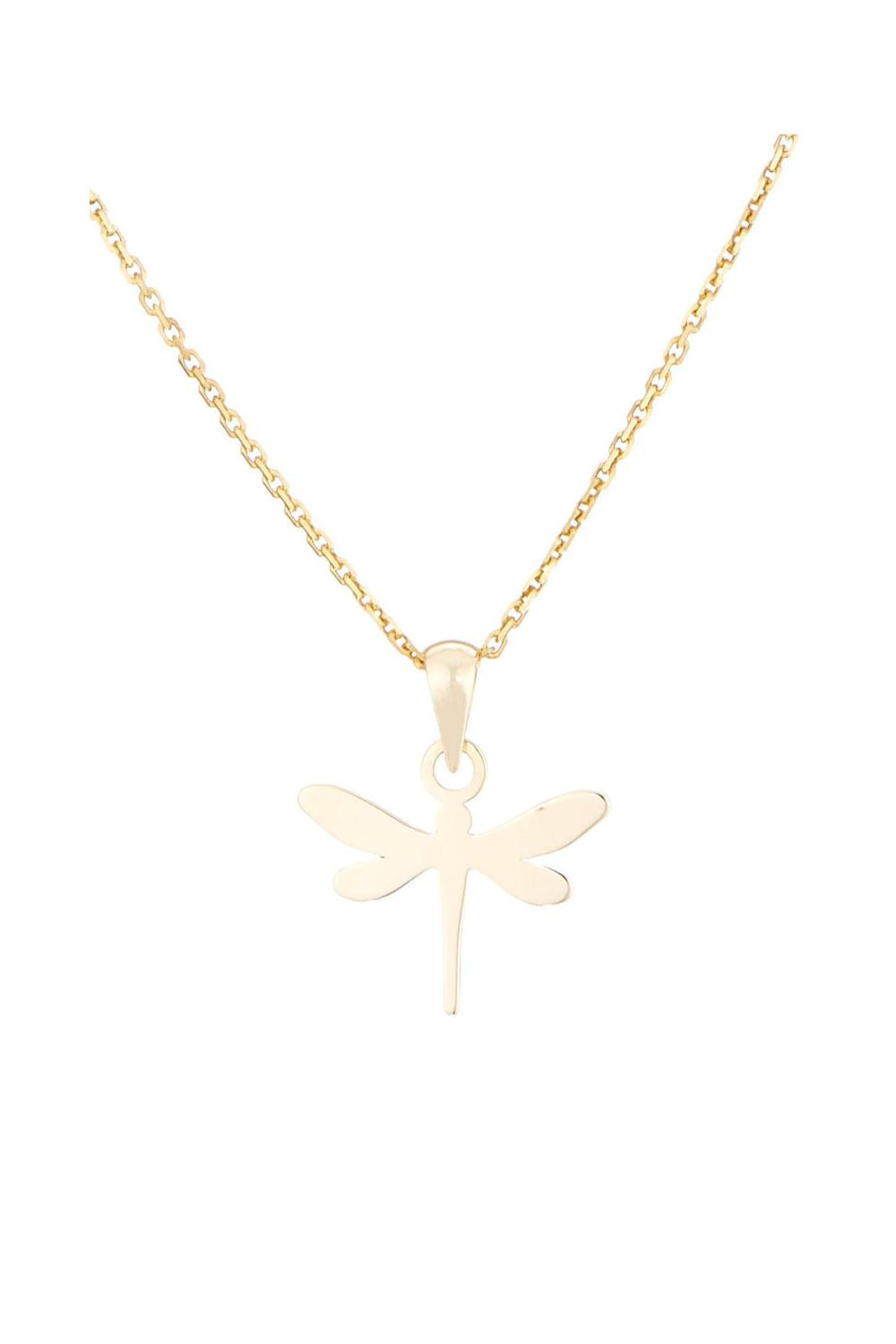 "Little Dragonfly" Pendant in 375/1000 Yellow Gold