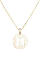 Pendentif Enfant "Frère & Soeur" Or Jaune 375/1000