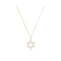 Star of David Pendant in 375/1000 Yellow Gold
