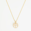 "Tree of Life" Pendant Yellow Gold 375/1000 and Mother of Pearl