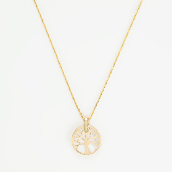 Colgante "Árbol De La Vida" Oro Amarillo 375/1000 Y Nácar