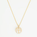 Pendentif "Arbre De Vie" Or Jaune 375/1000 Et Nacre