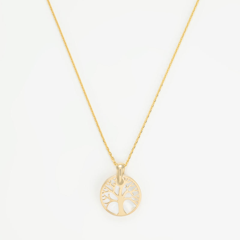 Pendentif "Arbre De Vie" Or Jaune 375/1000 Et Nacre