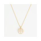"Tree of Life" Pendant in 375/1000 Yellow Gold and Mother-of-Pearl - 375/1000 Yellow Gold