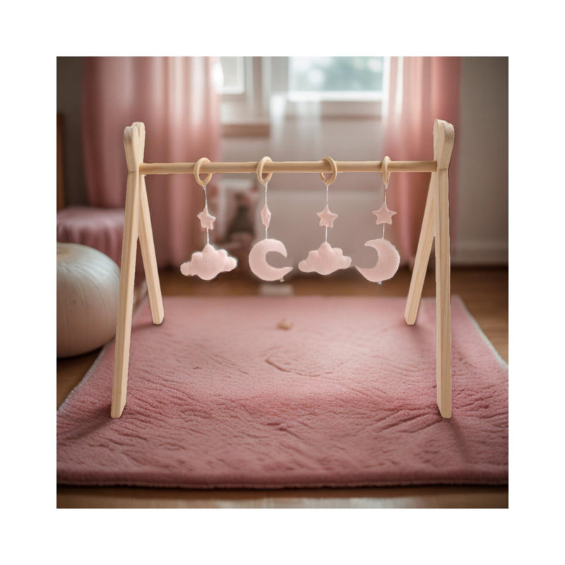 Arche D'Éveil Bois Avec 4 Jouets