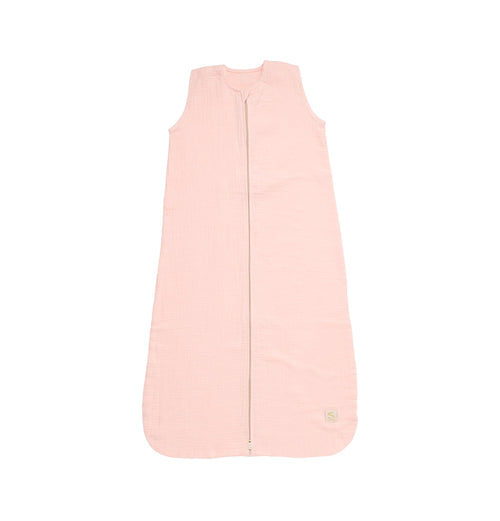 Gigoteuse D'Été Bébé En Double Gaze De Coton - Rose