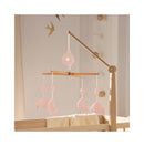 Mobile Musical Bébé En Bois Avec 4 Jouets