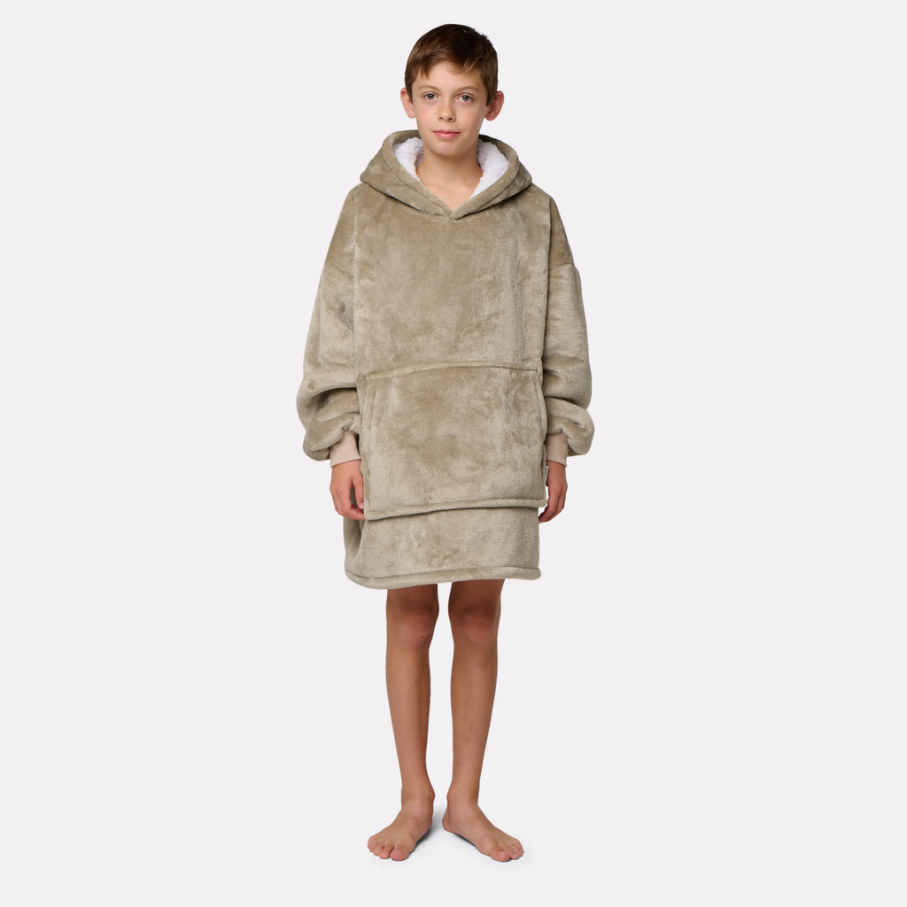 Pull Plaid Beige - Enfant 8/12 Ans