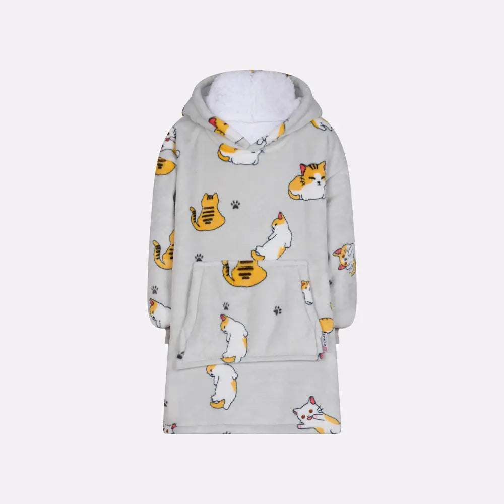 Pull Plaid Imprimé Chat - Enfant 3/7 Ans