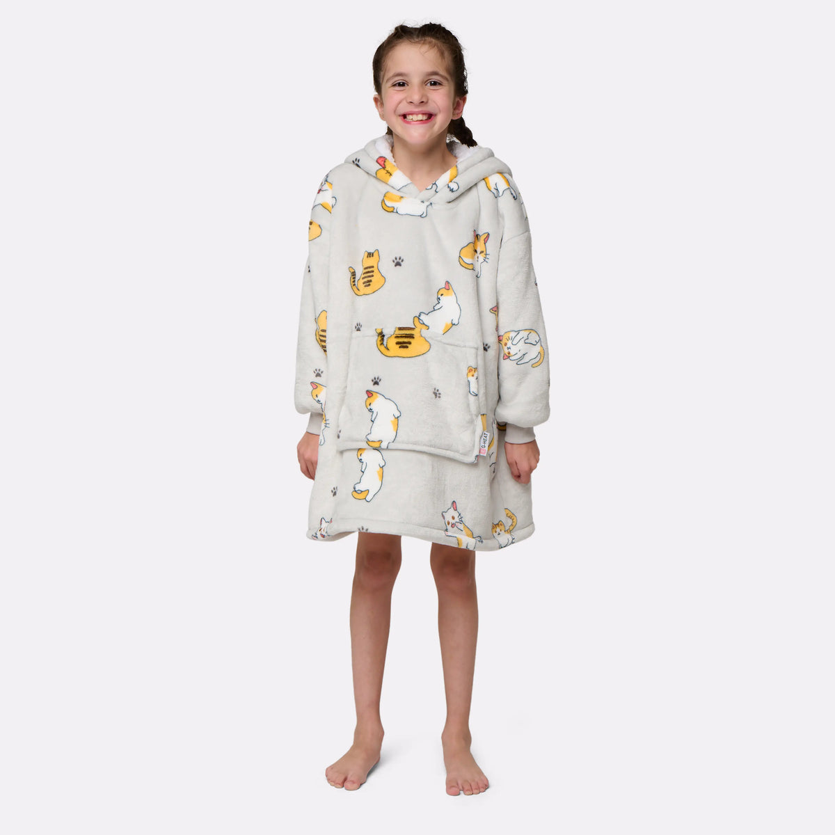 Pull Plaid Imprimé Chat - Enfant 3/7 Ans