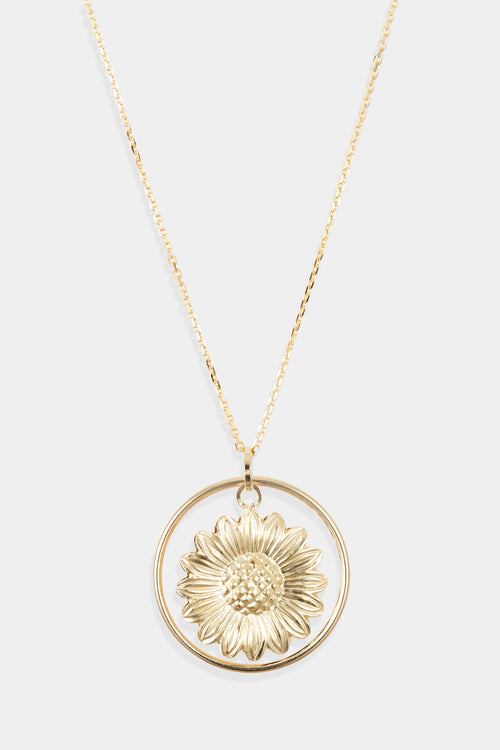 Pendentif " Golden Flower" Or Jaune 375/1000