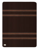 Plaid - Rayures Chocolat