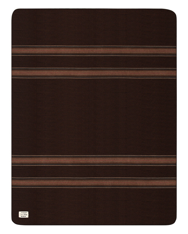 Plaid - Rayures Chocolat