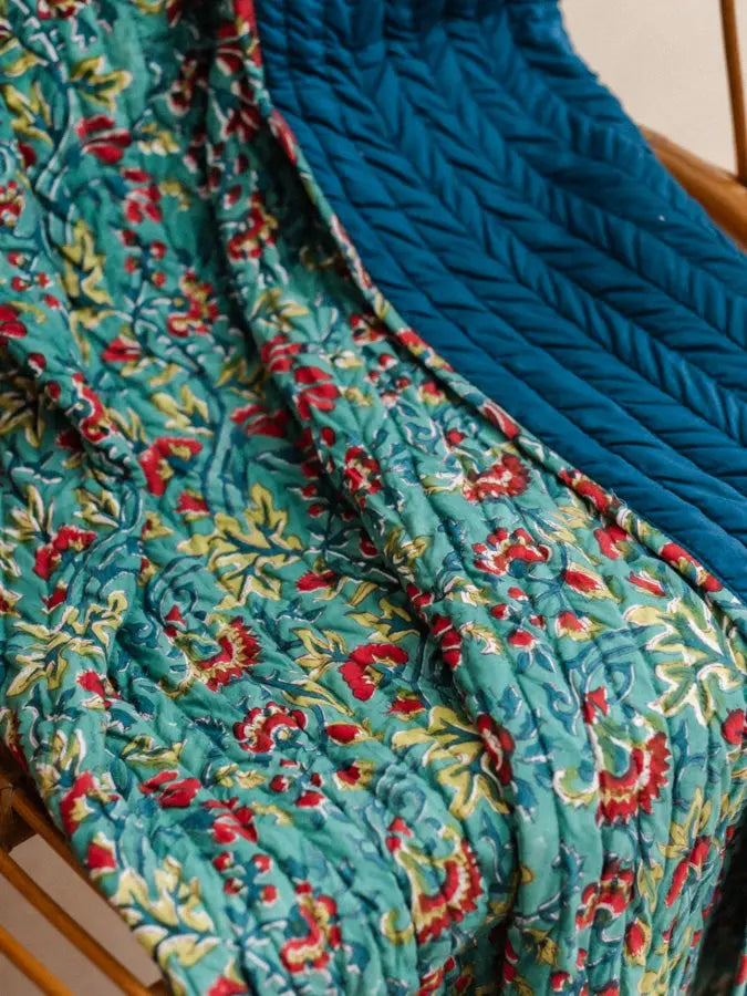 Jodhpur Bleu - Quiltet Plaid