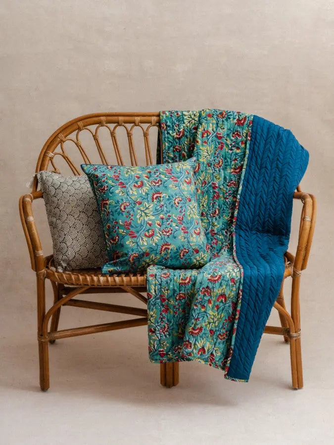 Jodhpur Bleu - Quiltet Plaid