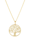 Magic Tree" pendant - Yellow gold 375/1000