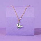 Colgante “Amantes de las Mariposas” – Oro Amarillo