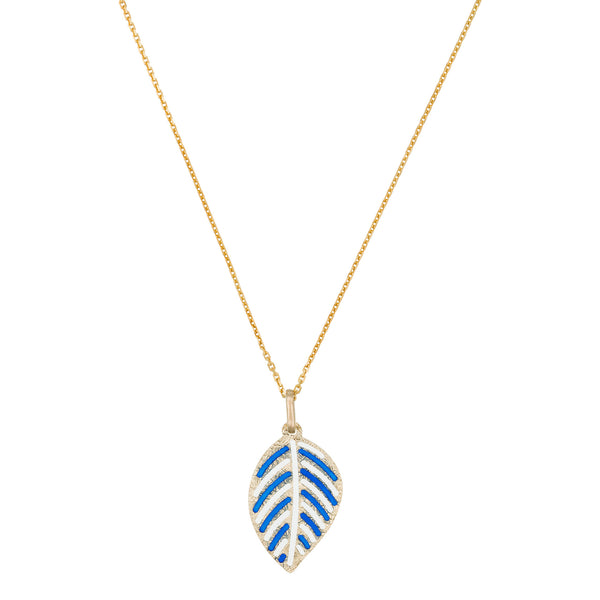 Pendentif "Feuilles Pendantes" Or Jaune 375/1000