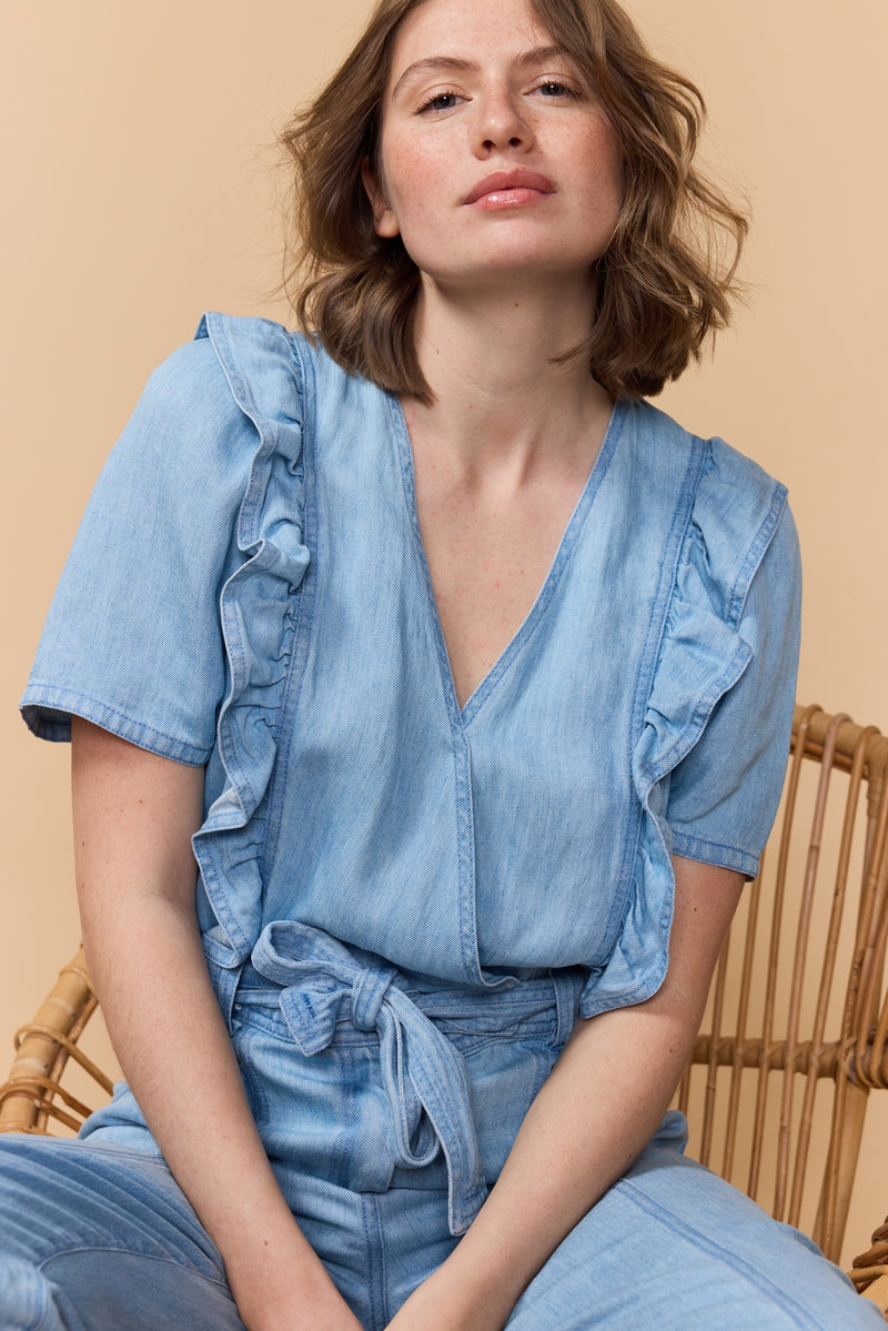 Pleniere Jumpsuit - Sky Blue Jeans