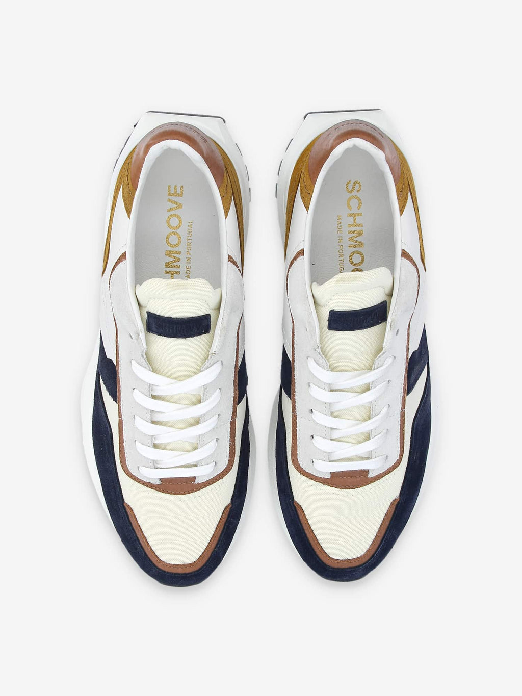 Fire Runner M - Suede/Nappa - Azul/Cognac