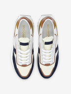 Fire Runner M - Suede/Nappa - Azul/Cognac