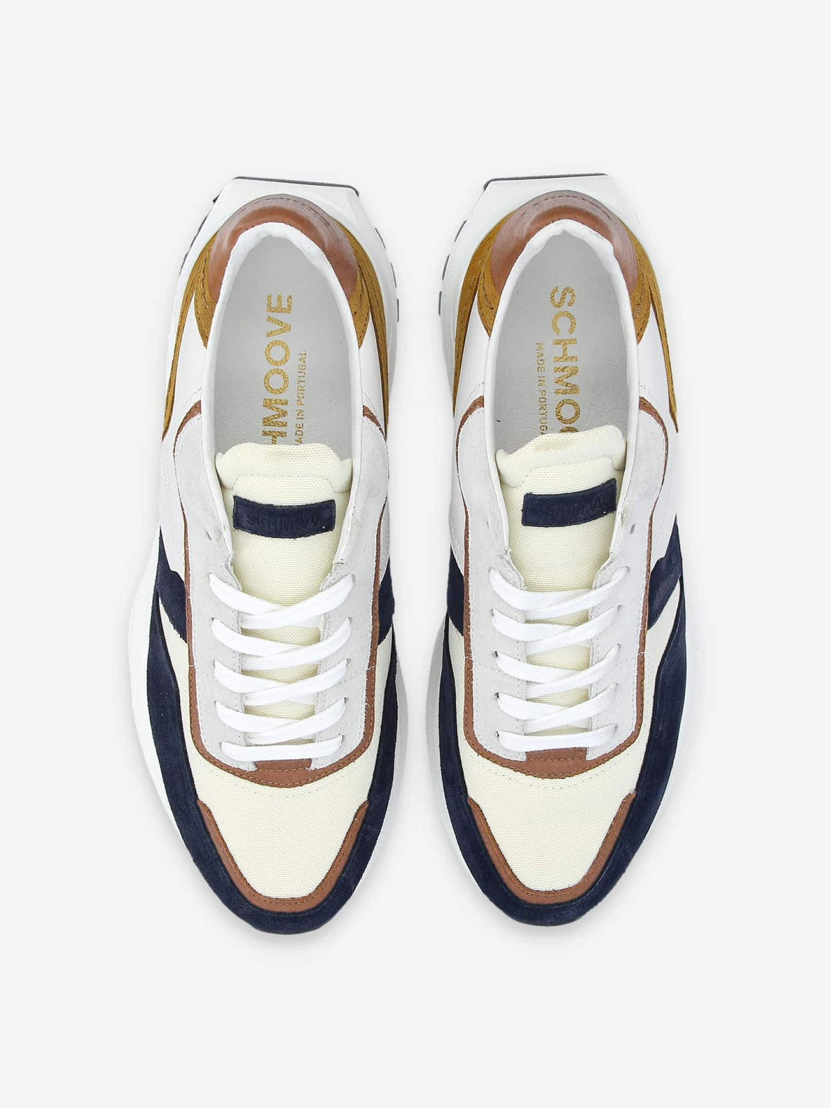 Fire Runner M - Suede/Nappa - Azul/Cognac