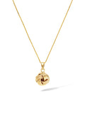 Pendentif " Noeud Torsadé "  12 Mm Or Jaune 375/1000