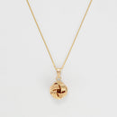 "Twisted Knot" Pendant, 12 mm, 375/1000 Yellow Gold - 375/1000 Yellow Gold