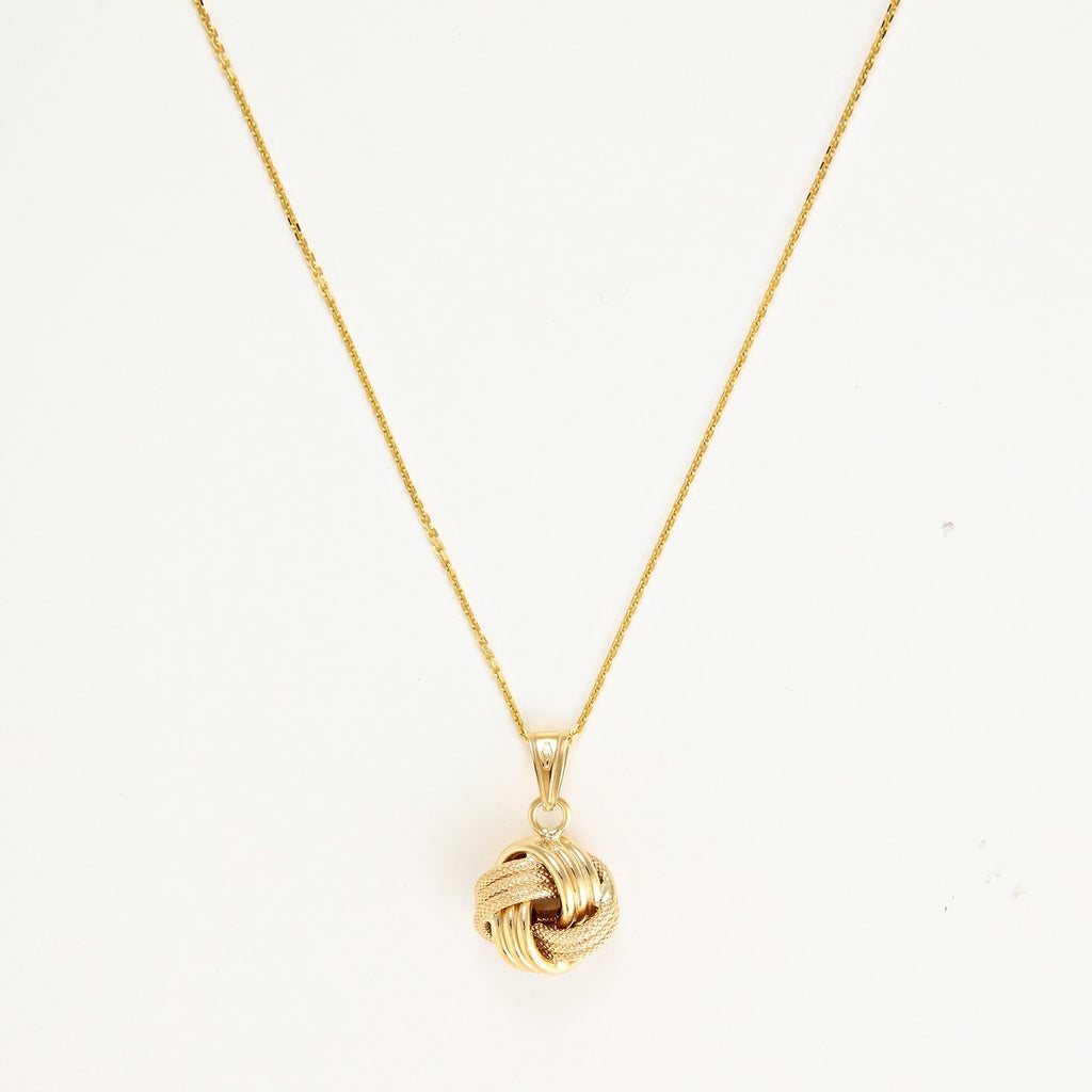 Pendentif " Noeud Torsadé " 12 Mm Or Jaune 375/1000 - Or Jaune 375/1000