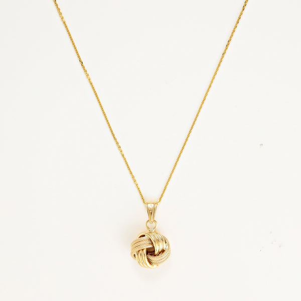 Pendentif " Noeud Torsadé " 12 Mm Or Jaune 375/1000 - Or Jaune 375/1000