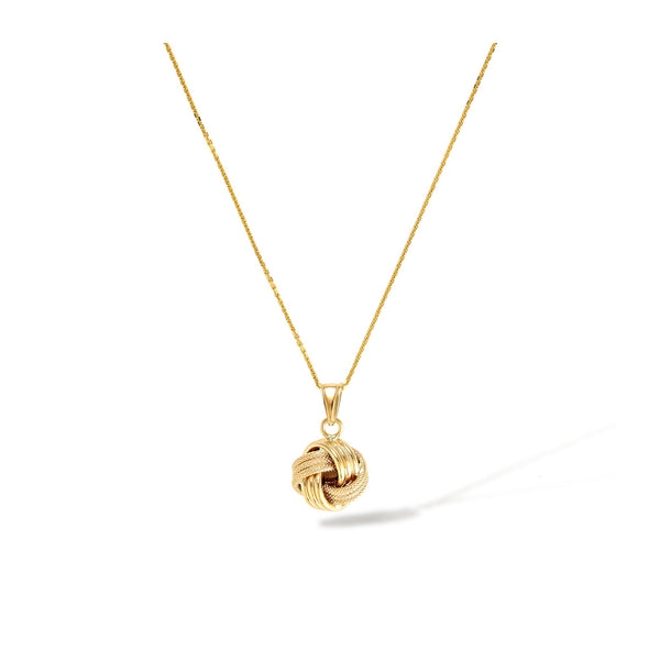 “Twisted Knot” Pendant 12 Mm 375/1000 Yellow Gold