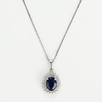 "Blue Sun" Pendant - 375/1000 White Gold