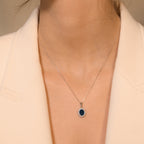 Pendentif "Soleil Bleu"