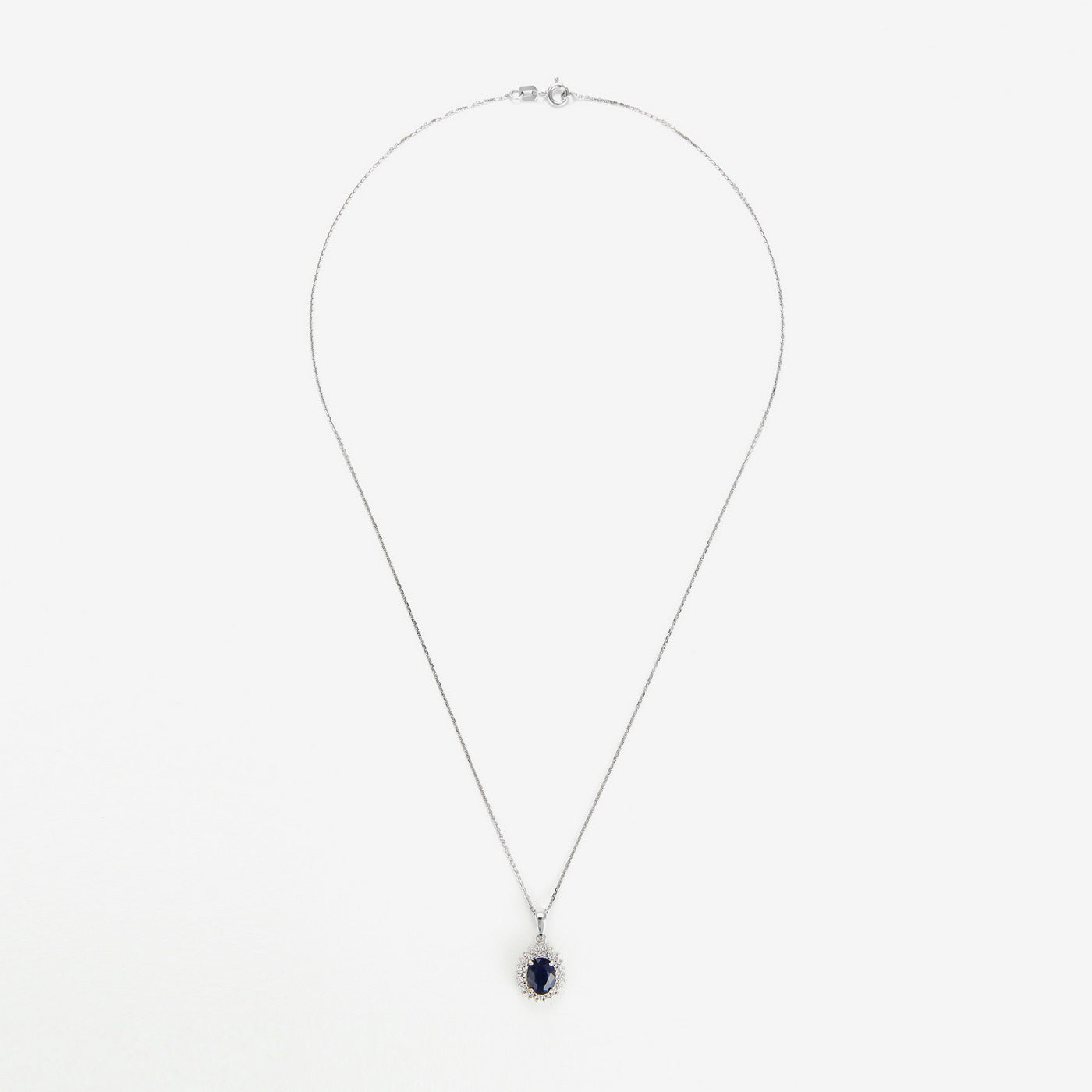 "Blue Sun" Pendant - 375/1000 White Gold
