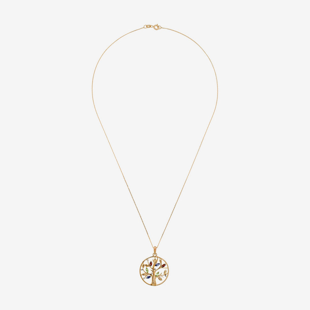 Colgante "Árbol de la Vida" D0.02/3 G0.2/2 I0.14/2 P0.18/2 - Oro amarillo 375/1000